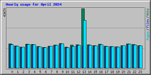 Hourly usage for April 2024