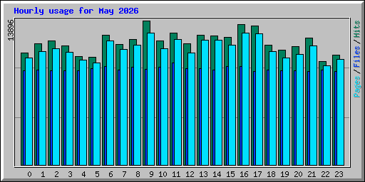 Hourly usage for May 2026
